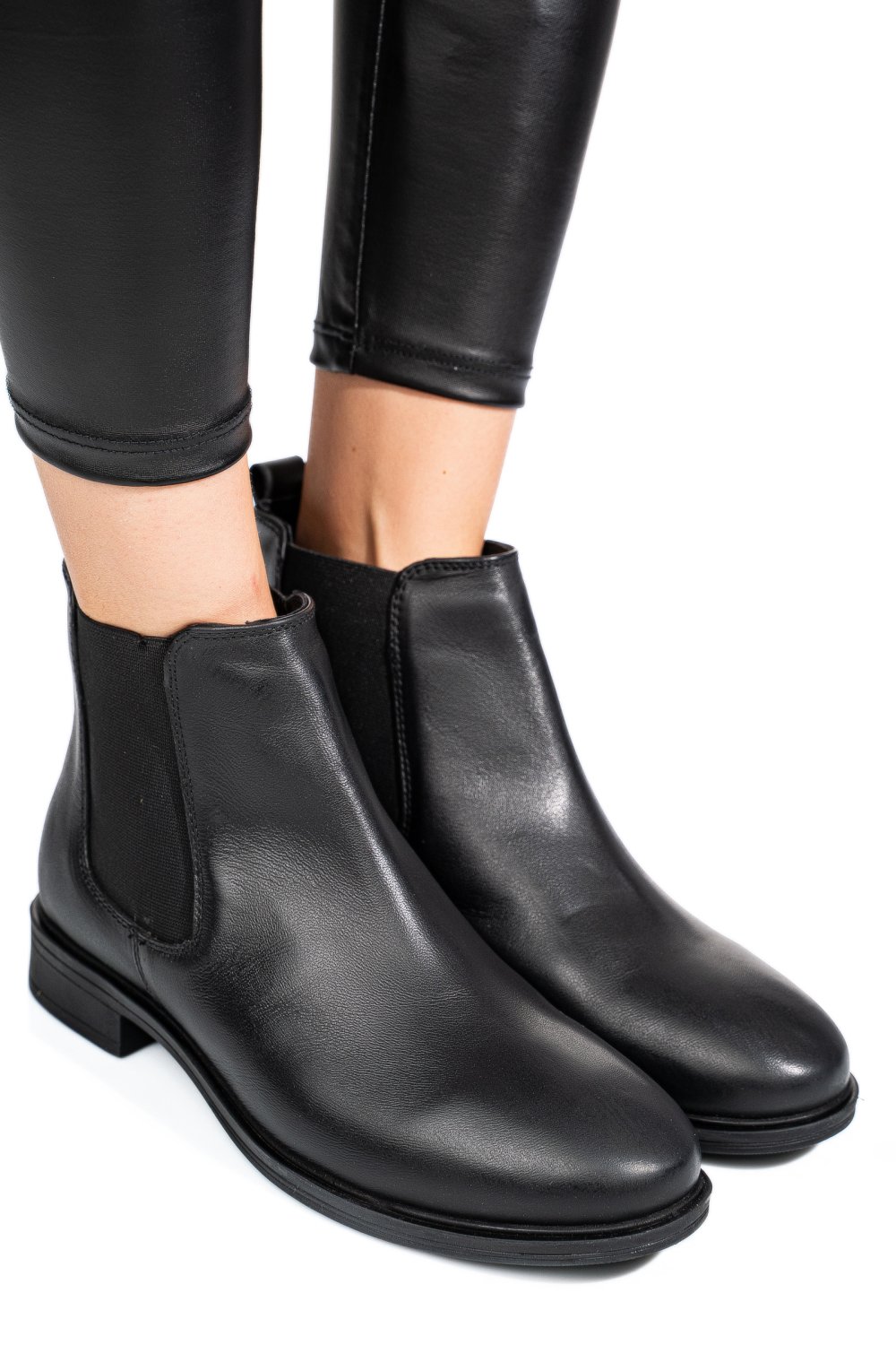 GHETE NEGRE PIELE NATURALA 53130131