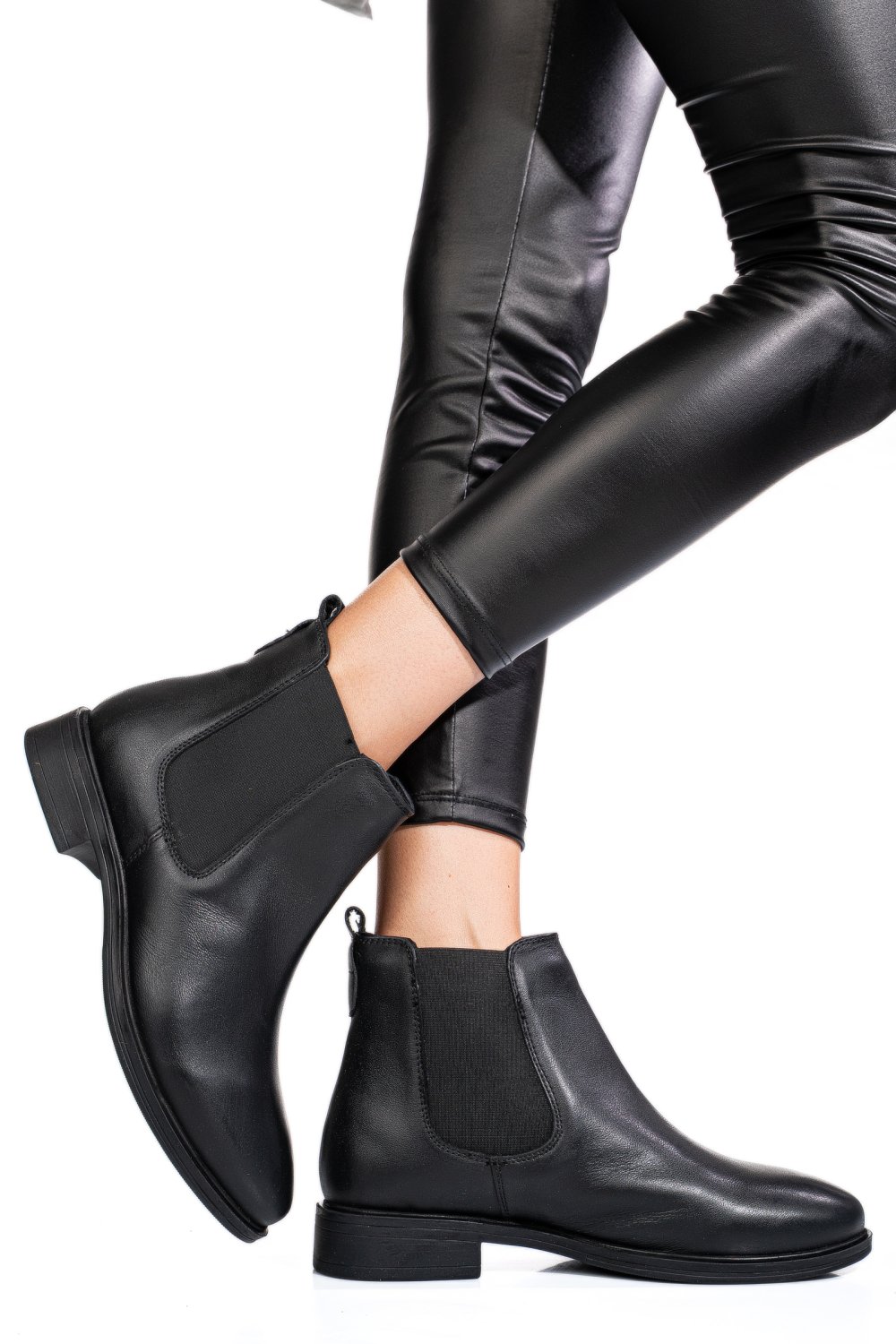 GHETE NEGRE PIELE NATURALA 53130131