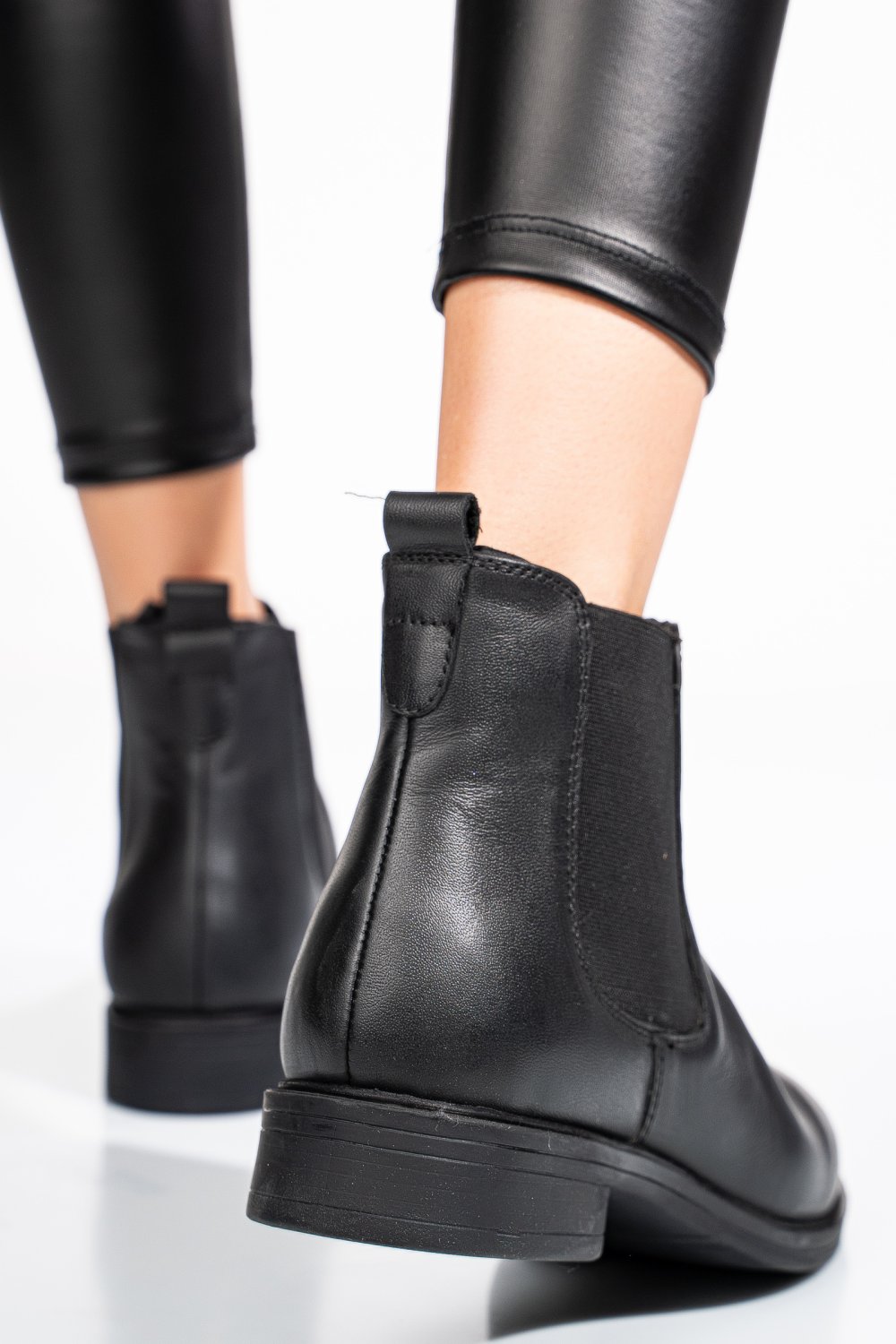 GHETE NEGRE PIELE NATURALA 53130131