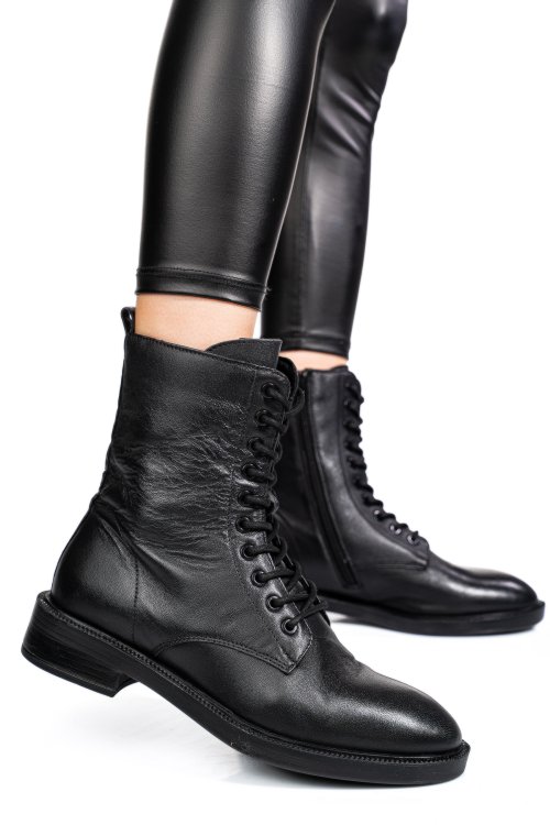 Ghete negre piele naturala 53130132