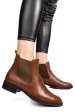 Botine maro piele naturala 50132296