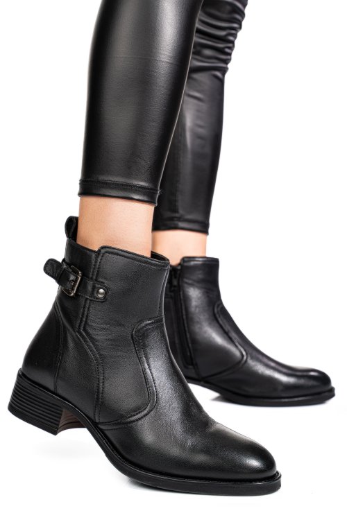 Ghete negre piele naturala 53130154