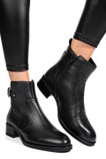 GHETE NEGRE PIELE NATURALA 53130154