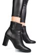 Botine negre piele naturala 53132042
