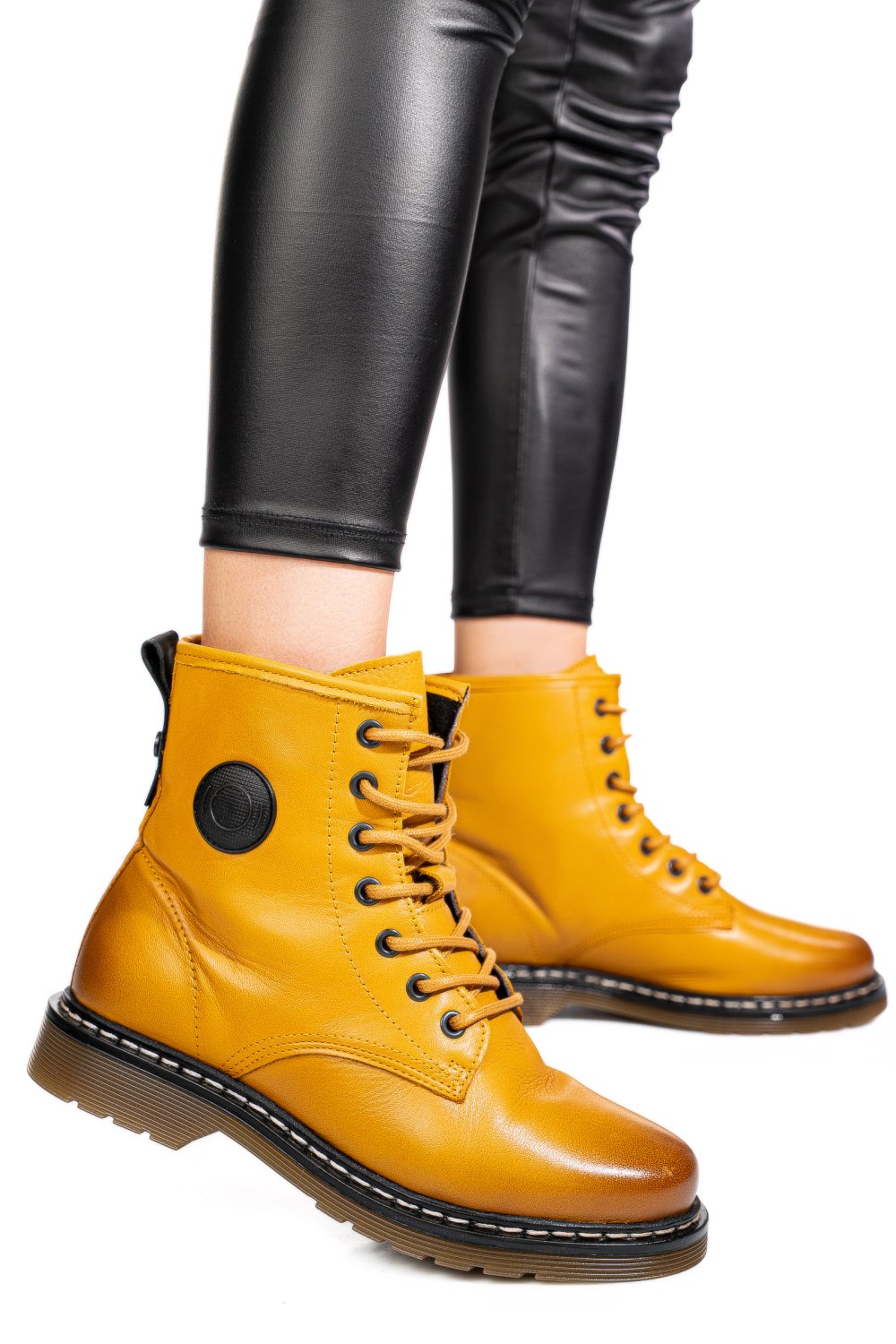 GHETE GALBENE PIELE NATURALA 50130305