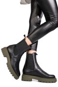 GHETE NEGRE PIELE NATURALA 52132466
