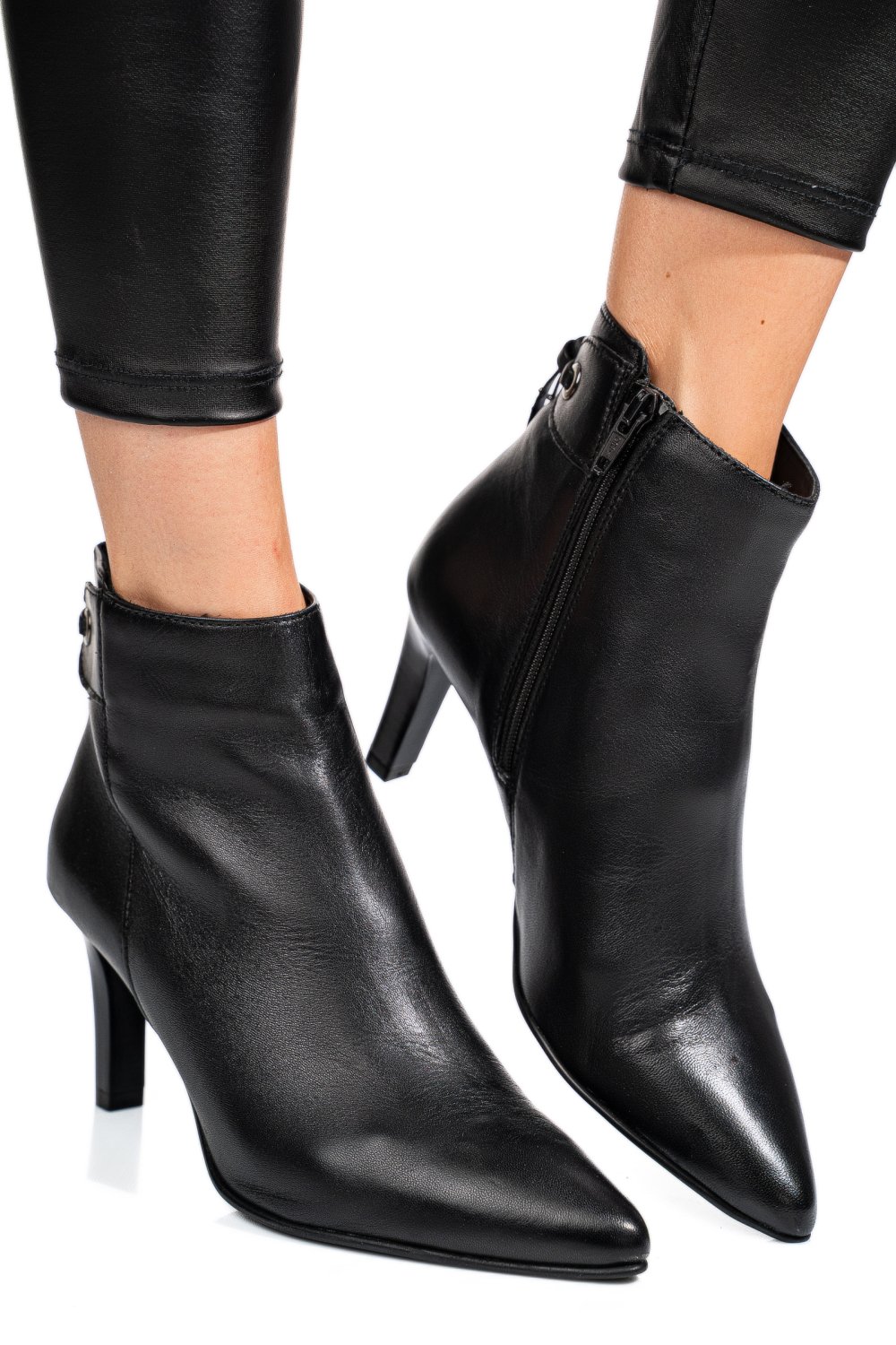 BOTINE NEGRE PIELE NATURALA 50132040