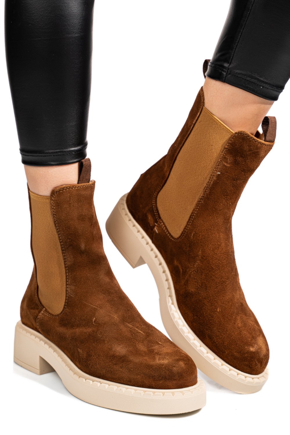 GHETE MARO PIELE NATURALA INTOARSA 52130135