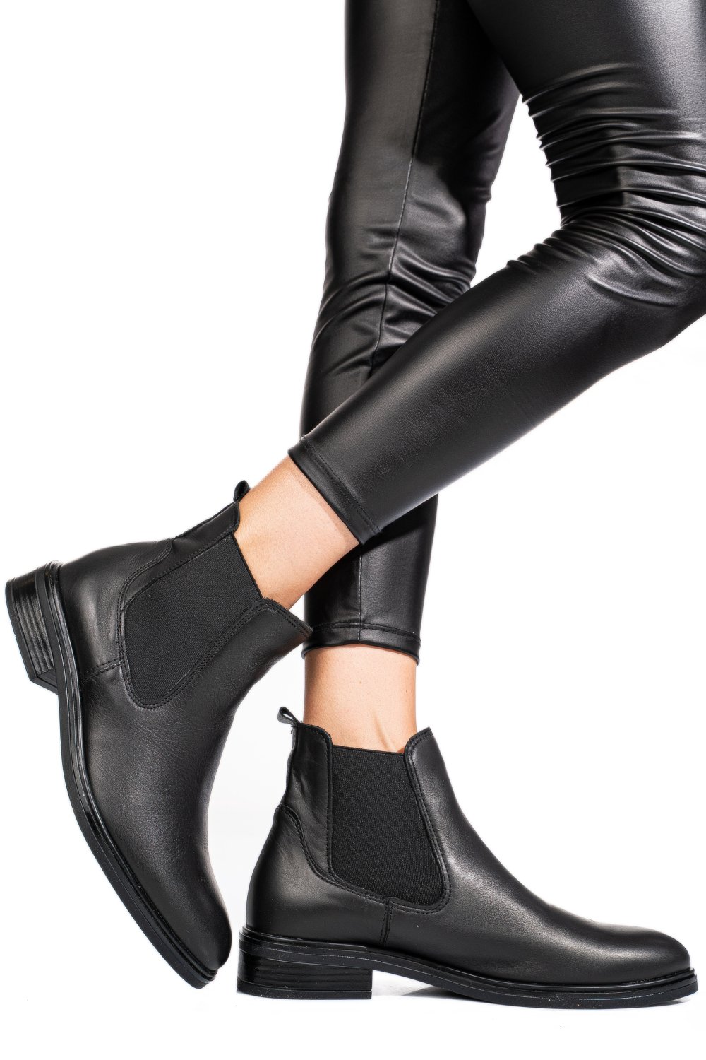 GHETE NEGRE PIELE NATURALA 52130118