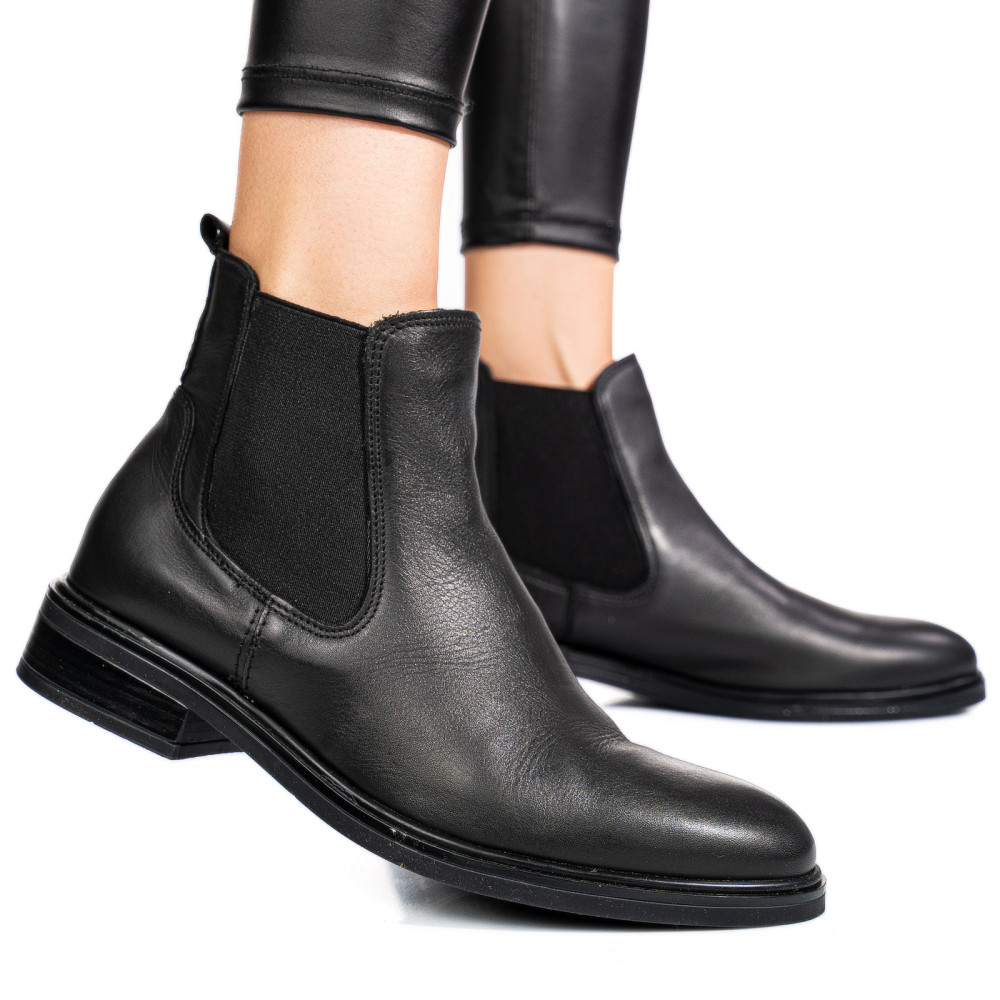 GHETE NEGRE PIELE NATURALA 52130118