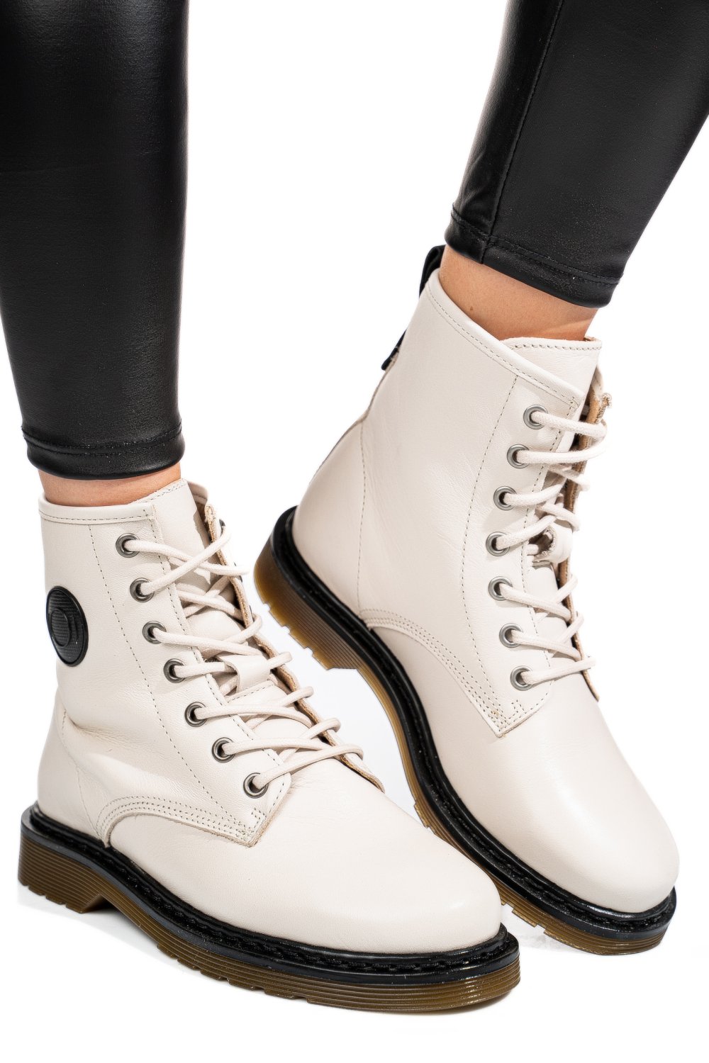 GHETE BEJ PIELE NATURALA 52130126