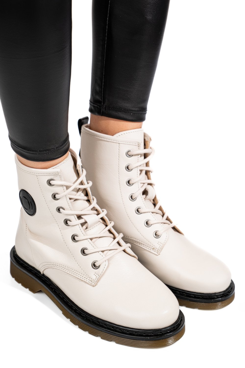 GHETE BEJ PIELE NATURALA 52130126