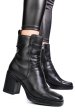 Botine negre piele naturala 53132282