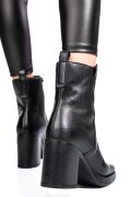 BOTINE NEGRE PIELE NATURALA 53132282