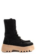 GHETE NEGRE PIELE NATURALA INTOARSA 52132500