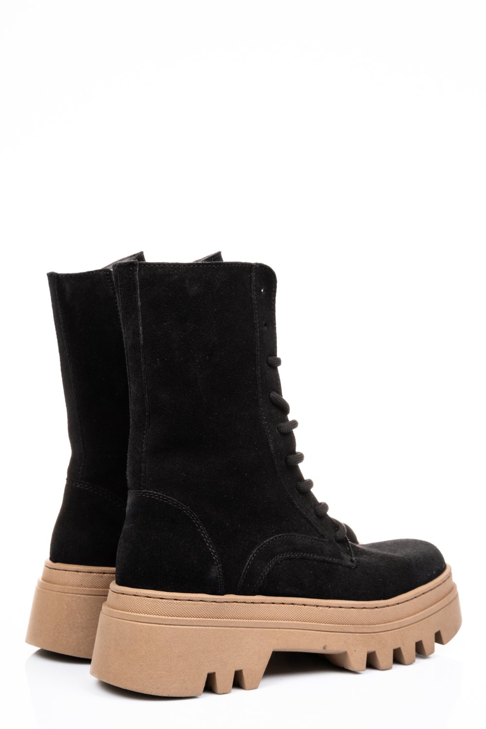 GHETE NEGRE PIELE NATURALA INTOARSA 52132500