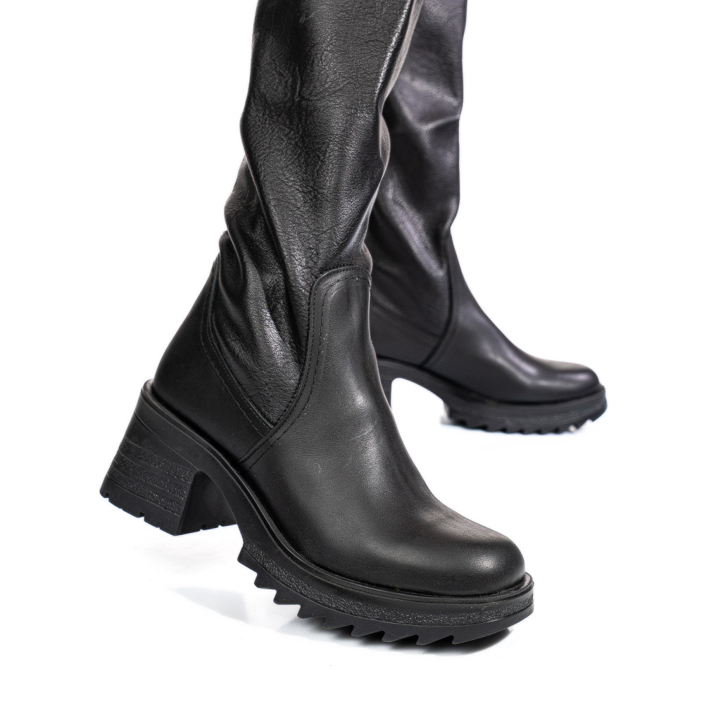 CIZME NEGRE PIELE NATURALA 52122121
