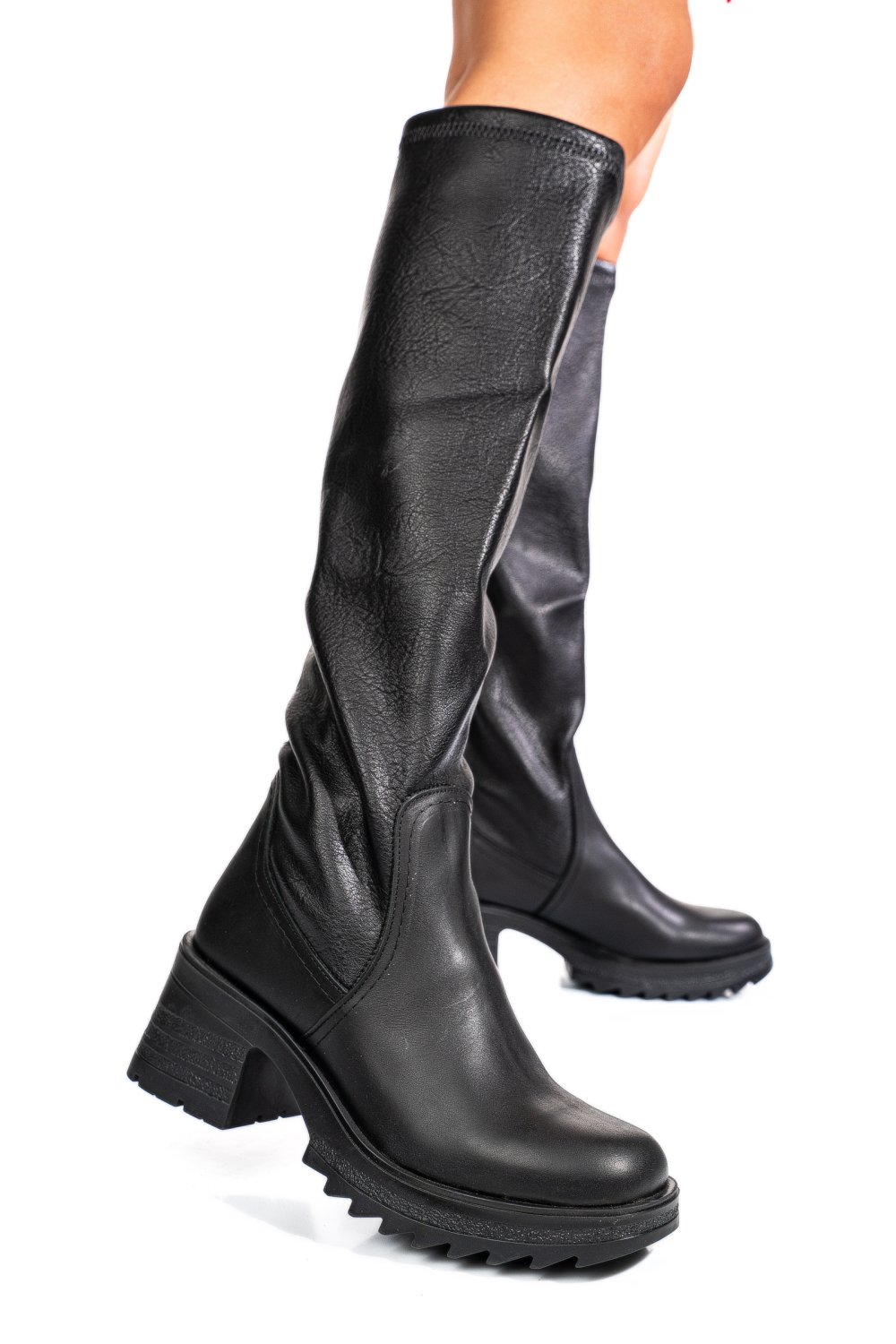 CIZME NEGRE PIELE NATURALA 52122121