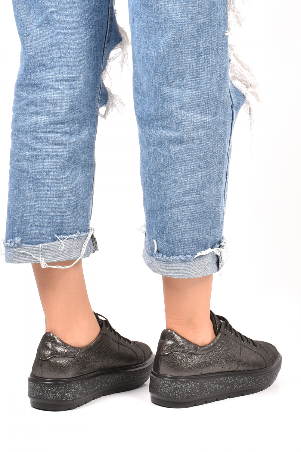 PANTOFI GRI SIDEF PIELE NATURALA 1PC92653AST