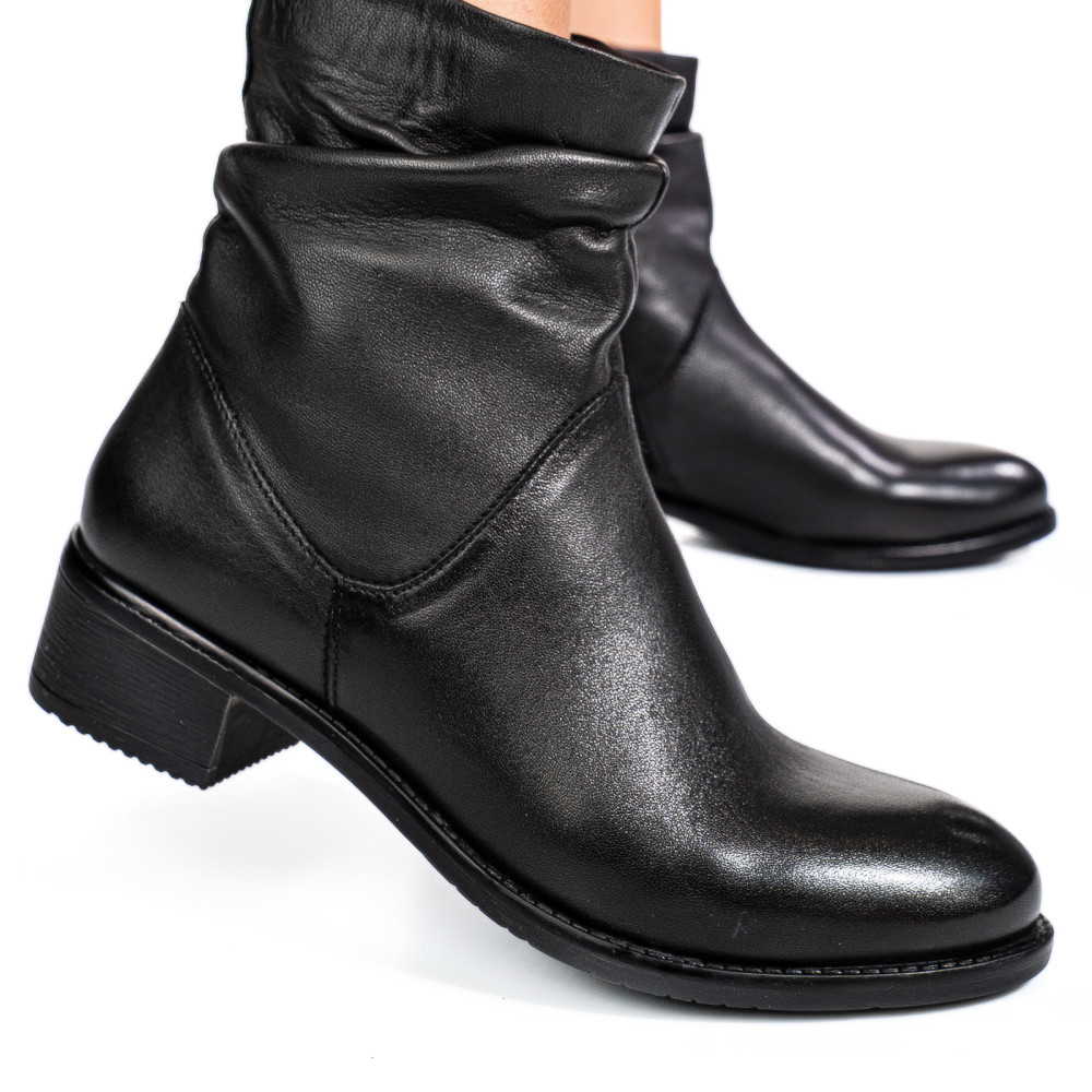 GHETE NEGRE PIELE NATURALA 53130134