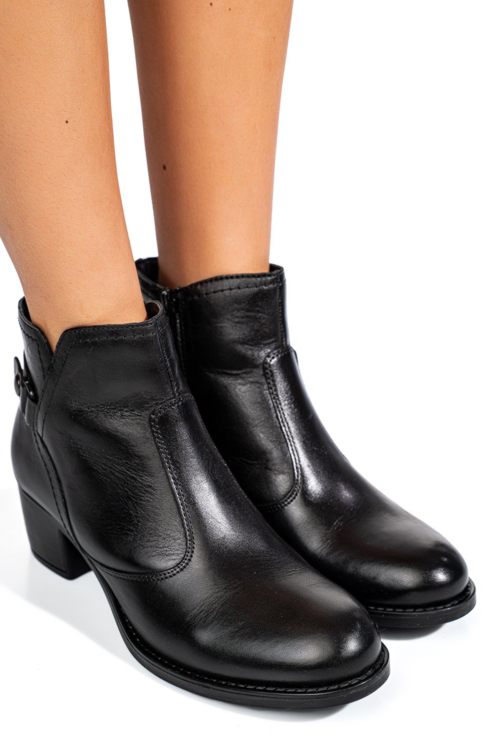 GHETE NEGRE PIELE NATURALA 52132424