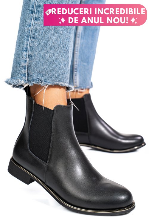 Ghete negre piele naturala 53130147