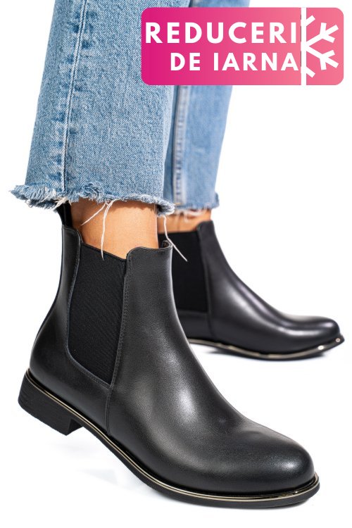 Ghete negre piele naturala 53130147