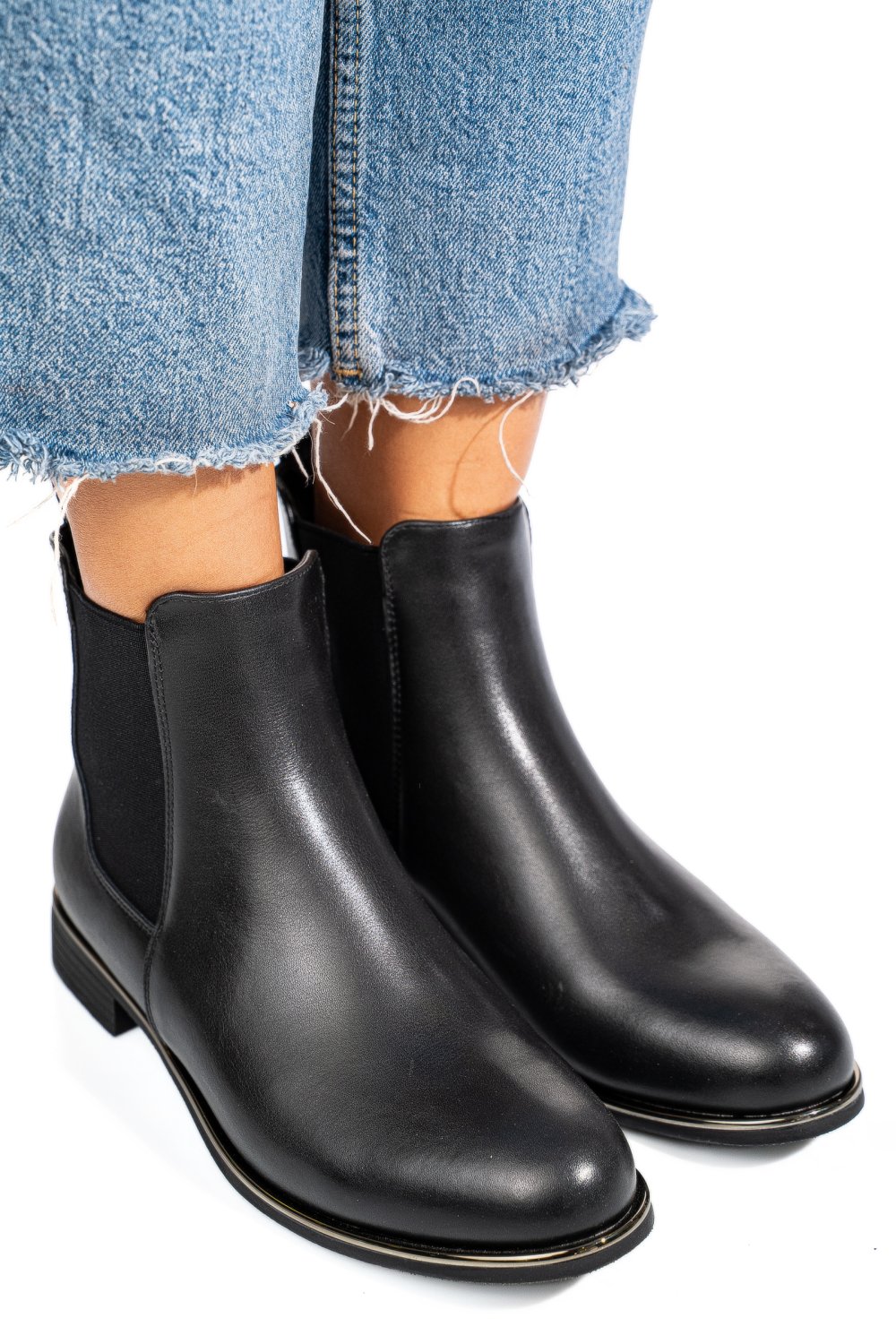 GHETE NEGRE PIELE NATURALA 53130147