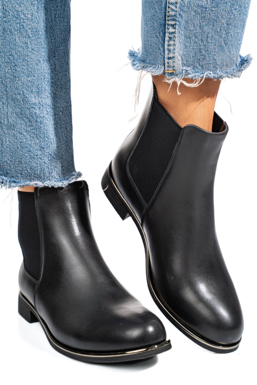 GHETE NEGRE PIELE NATURALA 53130147