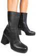 Botine negre piele naturala 52132449
