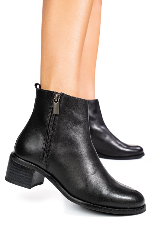 Ghete negre piele naturala 53132242