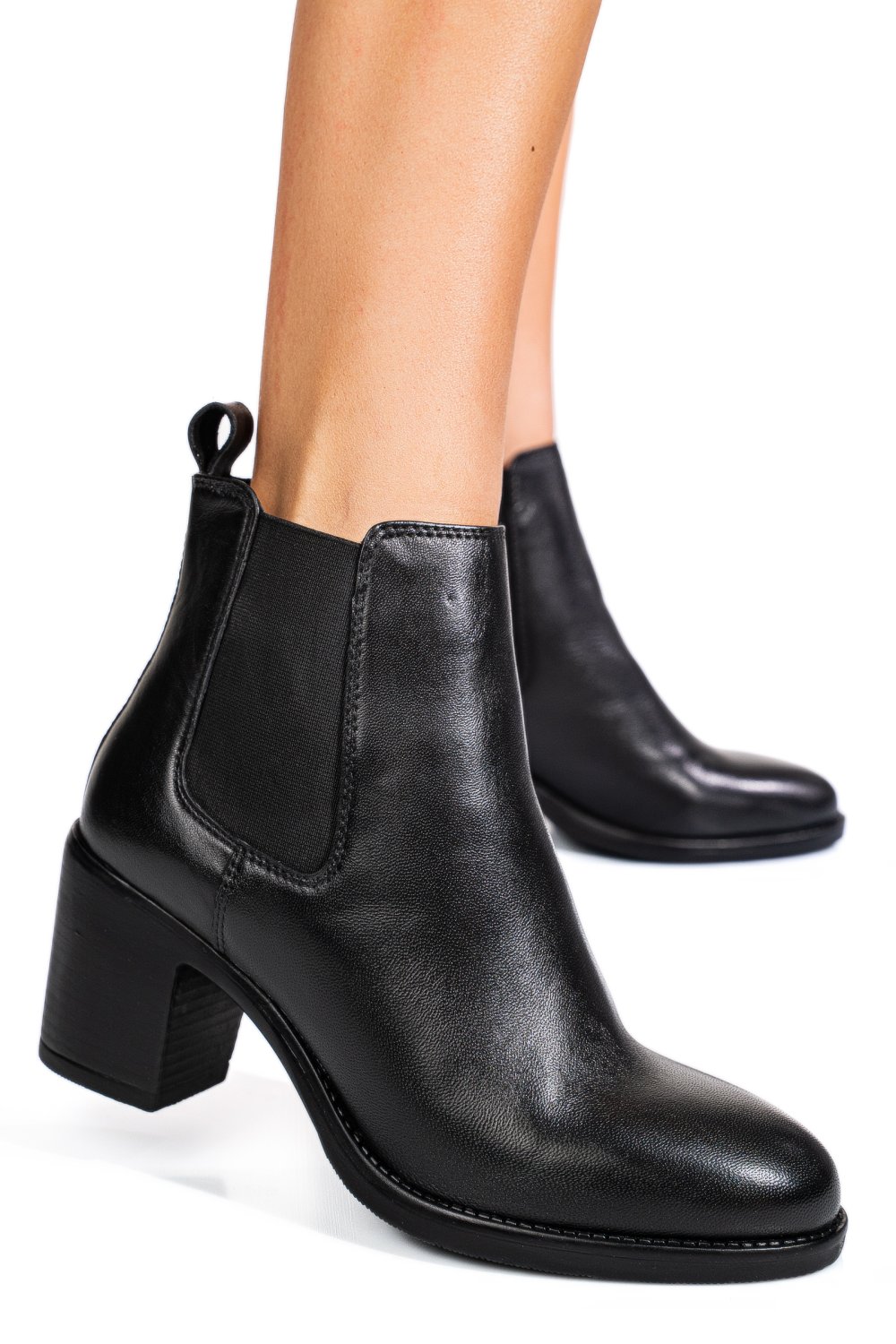 GHETE NEGRE PIELE NATURALA 53132252
