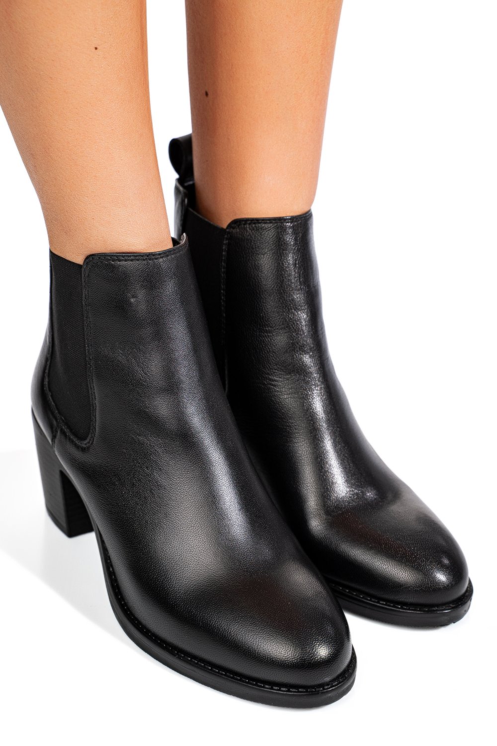 GHETE NEGRE PIELE NATURALA 53132252
