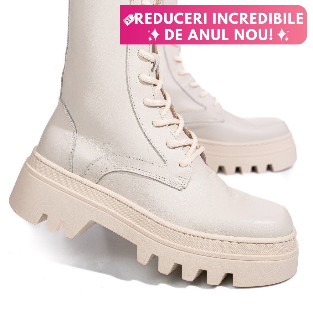 GHETE BEJ PIELE NATURALA 52132499