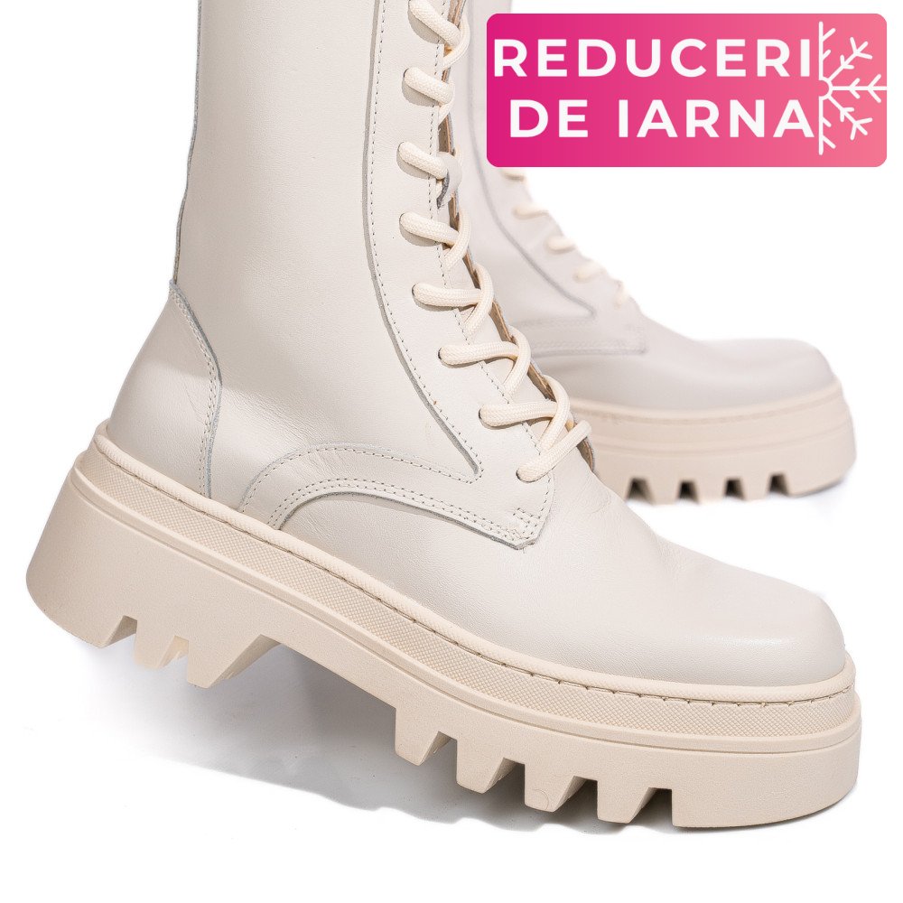 GHETE BEJ PIELE NATURALA 52132499