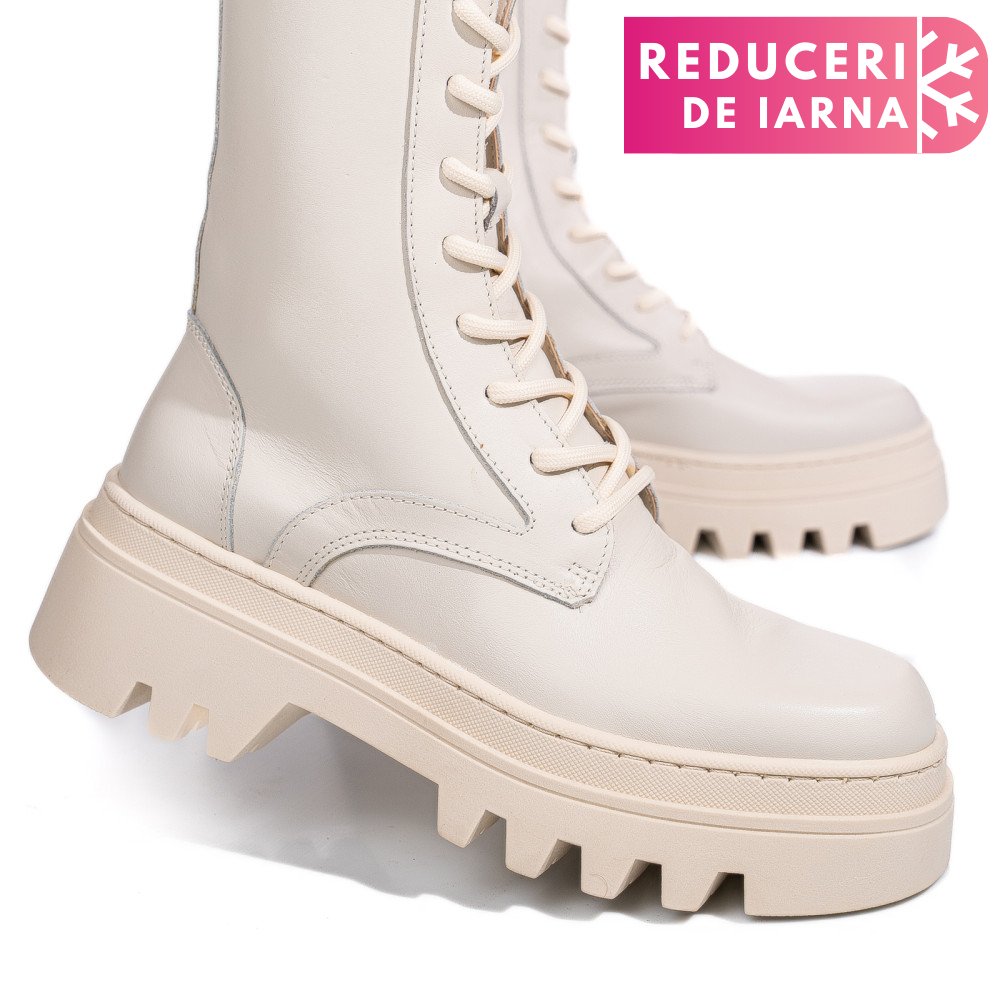 GHETE BEJ PIELE NATURALA 52132499