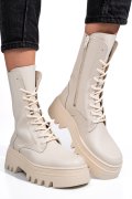 GHETE BEJ PIELE NATURALA 52132499