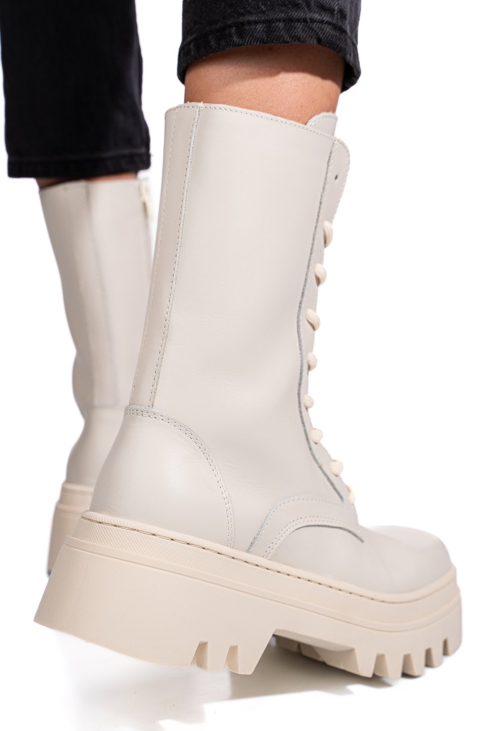 GHETE BEJ PIELE NATURALA 52132499