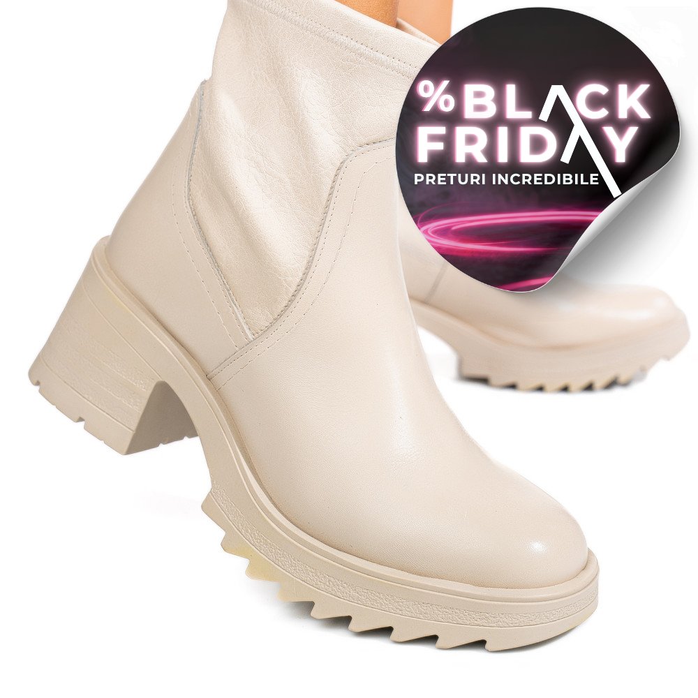 GHETE BEJ PIELE NATURALA 52132504