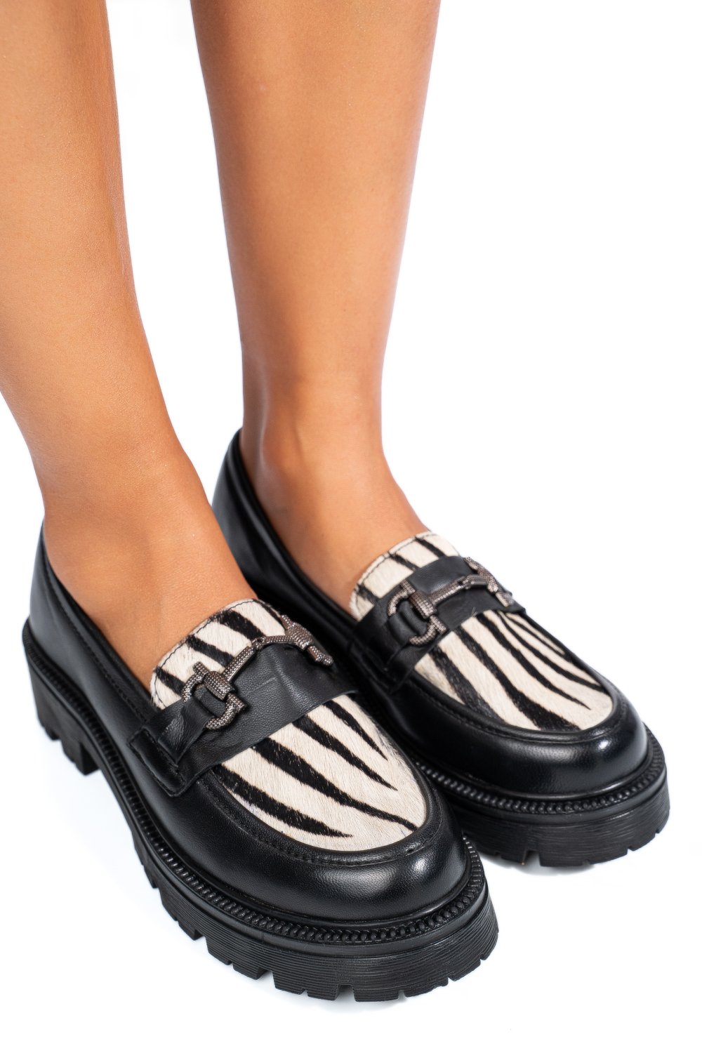 MOCASINI NEGRI PIELE NATURALA TS77IM290