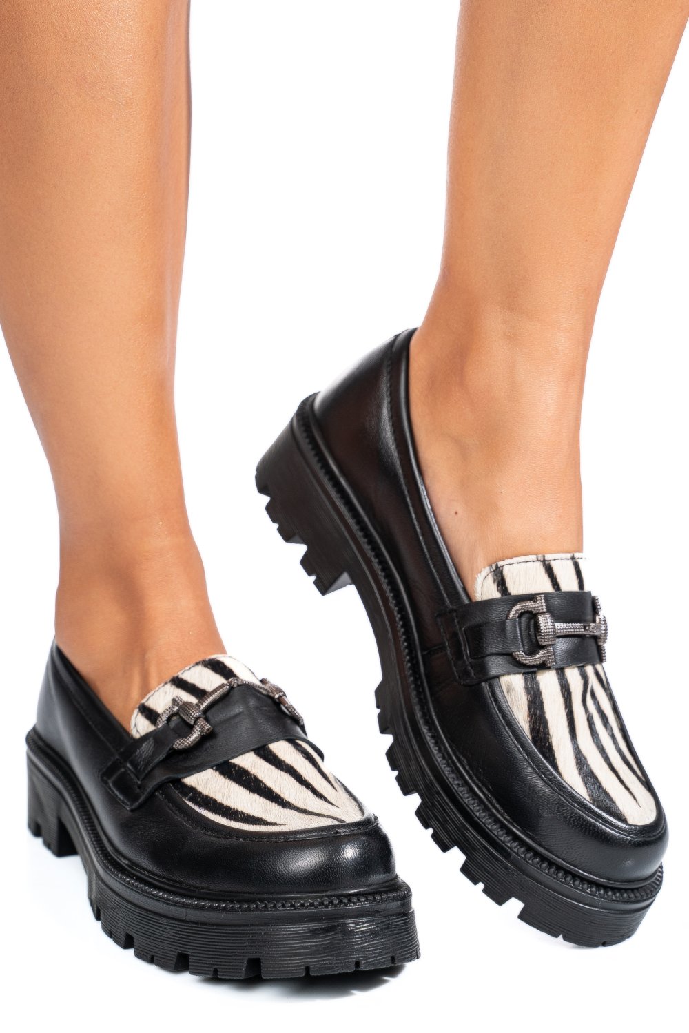 MOCASINI NEGRI PIELE NATURALA TS77IM290