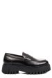 Mocasini negri piele naturala ws401r19