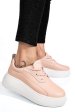 Pantofi sport roz piele naturala fsp002291