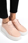 PANTOFI SPORT ROZ PIELE NATURALA FSP002291