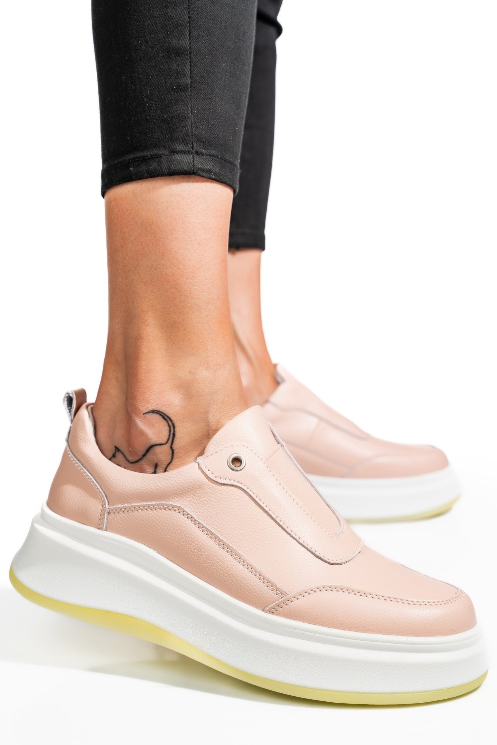 PANTOFI SPORT ROZ PIELE NATURALA FSP002293