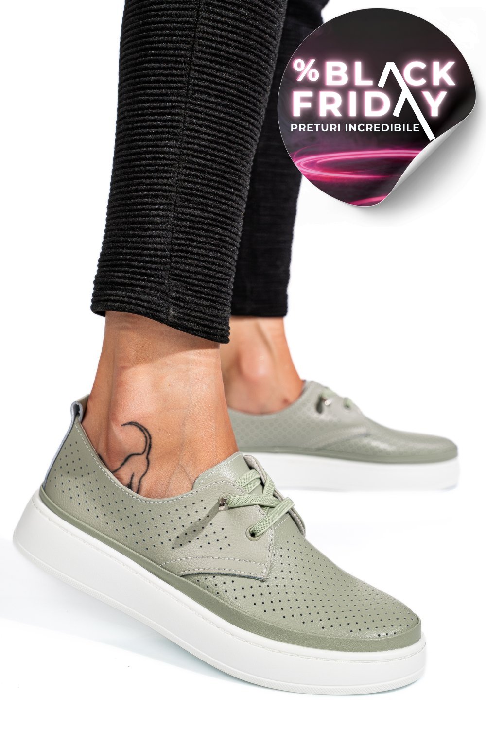 PANTOFI SPORT OLIVE TSP-9000