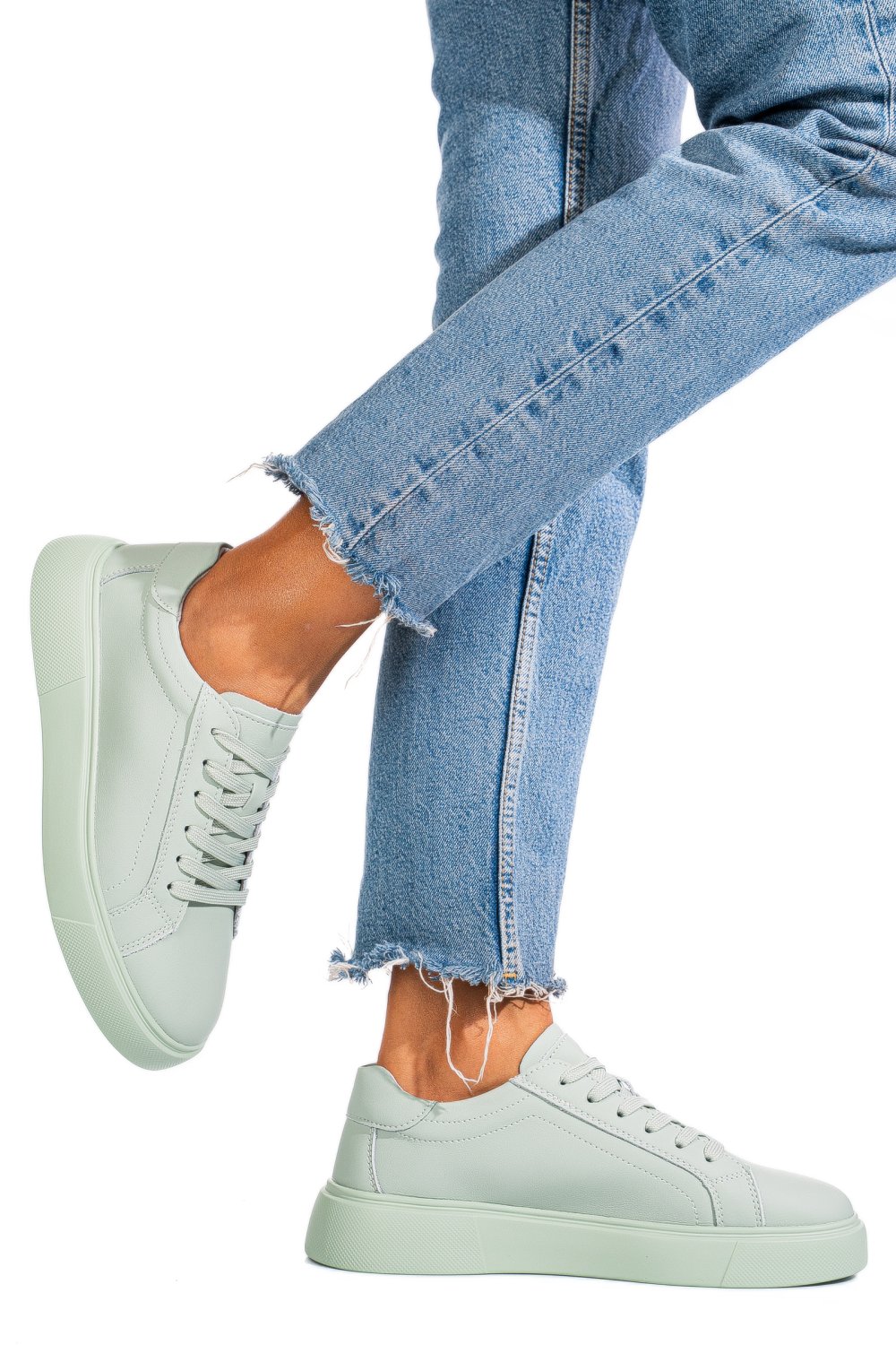 PANTOFI SPORT VERZI PIELE NATURALA FSP001765