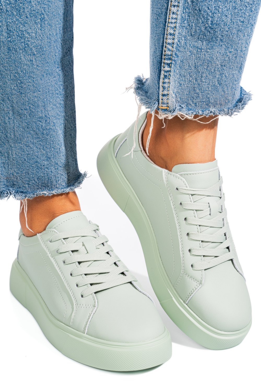 PANTOFI SPORT VERZI PIELE NATURALA FSP001765