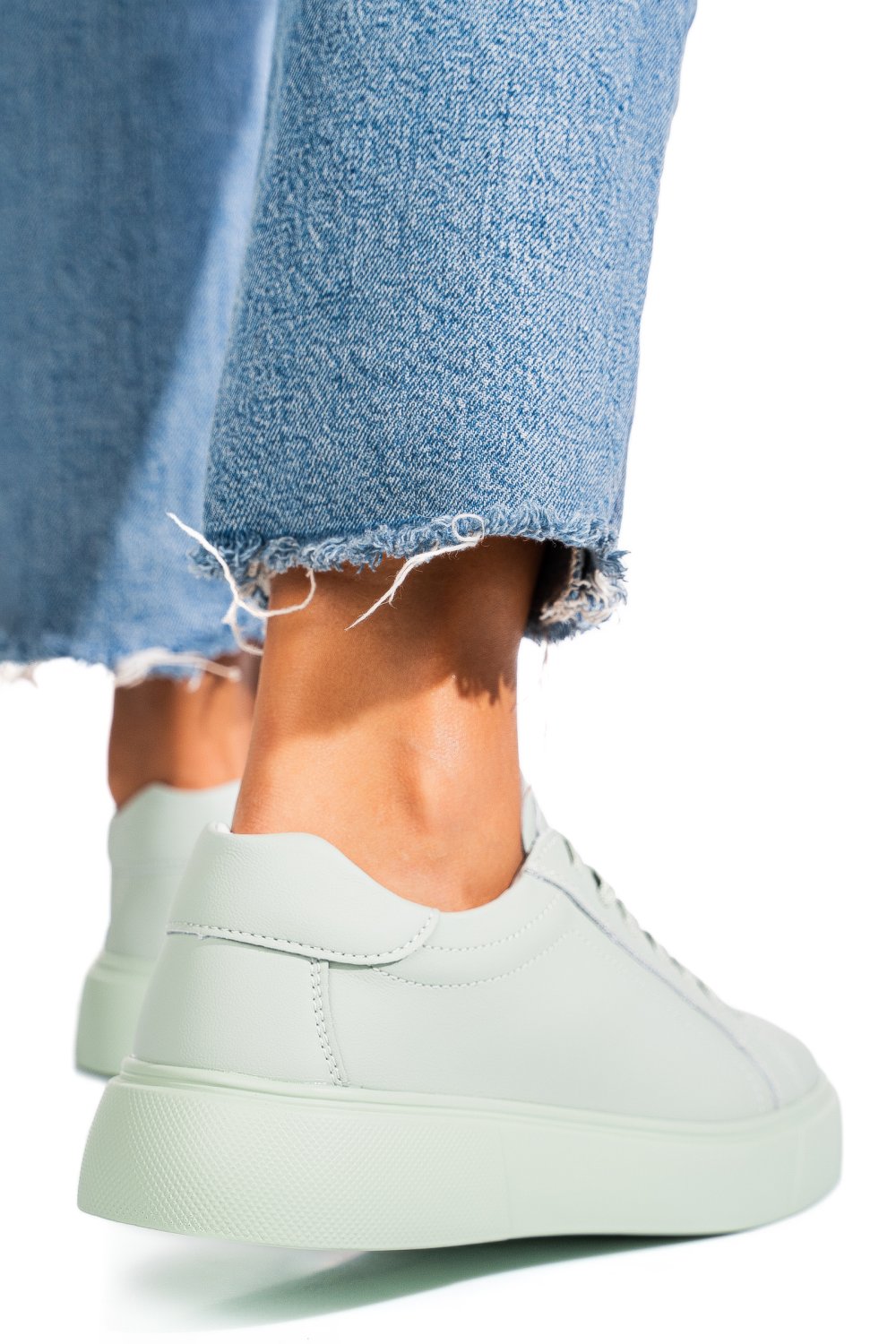PANTOFI SPORT VERZI PIELE NATURALA FSP001765