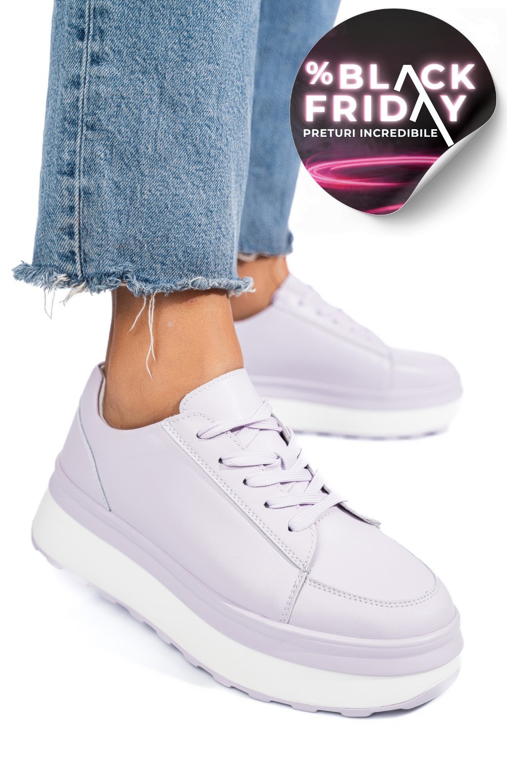 PANTOFI SPORT MOV PIELE NATURALA FSP001777